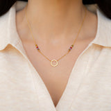 Rainbow Solara Necklace Aaria Tees