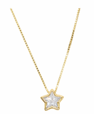 CZ Bezel Necklace - Star Aaria Tees