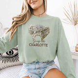 Gossip Like Charlotte Comfort Colors Long Sleeve – Historical Fiction BookTok Shirt - Aaria Tees Aaria Tees