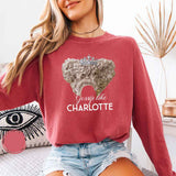 Gossip Like Charlotte Comfort Colors Long Sleeve – Historical Fiction BookTok Shirt - Aaria Tees Aaria Tees