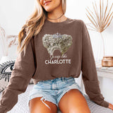 Gossip Like Charlotte Comfort Colors Long Sleeve – Historical Fiction BookTok Shirt - Aaria Tees Aaria Tees