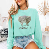 Gossip Like Charlotte Comfort Colors Long Sleeve – Historical Fiction BookTok Shirt - Aaria Tees Aaria Tees