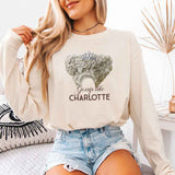 Gossip Like Charlotte Comfort Colors Long Sleeve – Historical Fiction BookTok Shirt - Aaria Tees Aaria Tees