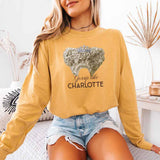 Gossip Like Charlotte Comfort Colors Long Sleeve – Historical Fiction BookTok Shirt - Aaria Tees Aaria Tees