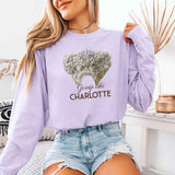 Gossip Like Charlotte Comfort Colors Long Sleeve – Historical Fiction BookTok Shirt - Aaria Tees Aaria Tees