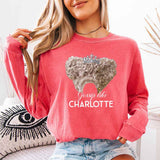 Gossip Like Charlotte Comfort Colors Long Sleeve – Historical Fiction BookTok Shirt - Aaria Tees Aaria Tees