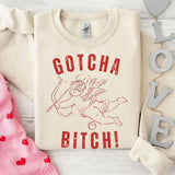Gotcha B Valentine Sweatshirt - Funny Valentine's Day Sweater - Aaria Tees Aaria Tees