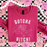 Gotcha B Valentine Sweatshirt - Funny Valentine's Day Sweater - Aaria Tees Aaria Tees
