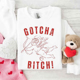 Gotcha B Valentine Sweatshirt - Funny Valentine's Day Sweater - Aaria Tees Aaria Tees