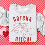 Gotcha B Valentine Sweatshirt - Funny Valentine's Day Sweater - Aaria Tees Aaria Tees