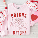 Gotcha B Valentine Sweatshirt - Funny Valentine's Day Sweater - Aaria Tees Aaria Tees