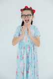 Grand Slam Glam S/S Pocket Twirl Dress - Aaria Tees Aaria Tees