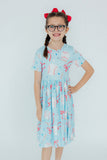 Grand Slam Glam S/S Pocket Twirl Dress - Aaria Tees Aaria Tees