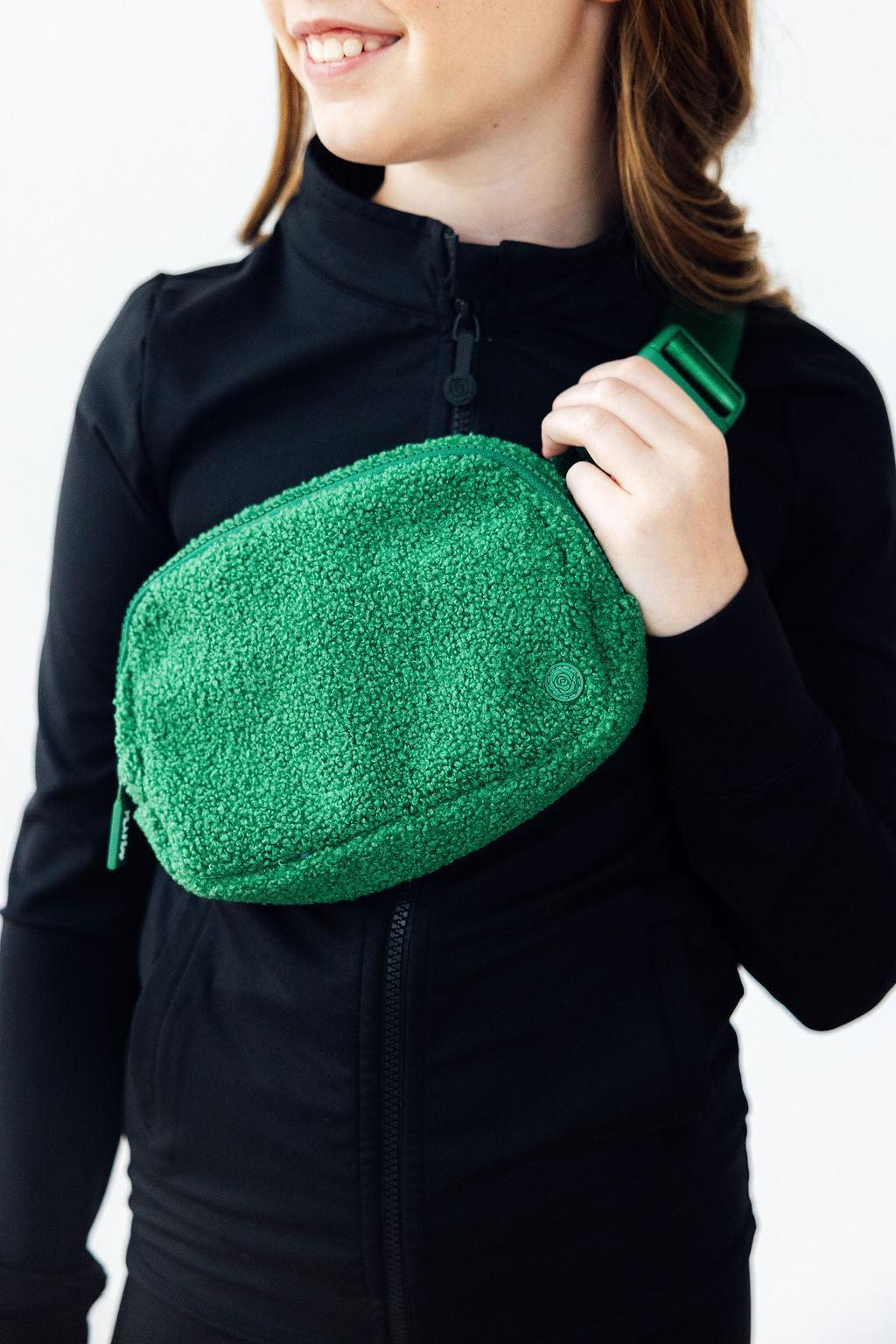 Green Fleece Belt Bag - Aaria Tees Aaria Tees