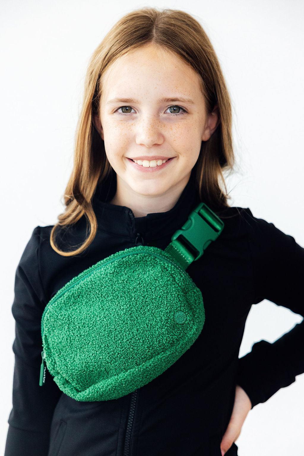 Green Fleece Belt Bag - Aaria Tees