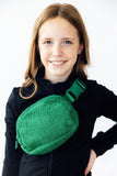 Green Fleece Belt Bag - Aaria Tees Aaria Tees