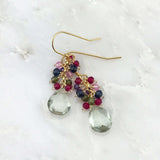 Green Amethyst Bala Earrings Aaria Tees