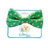 St. Patrick's Day Green Beer Dog Bow Tie Aaria Tees
