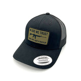 In God We Trust Guns Are Just Backup Woven Patch Hat Aaria Tees