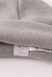 Grey ribbed basic knit beanie hat - Aaria Tees Aaria Tees