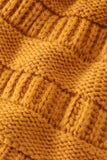 Mustard pompom cable beanie hat - Aaria Tees Aaria Tees