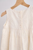 White hand embroidery lace dress Aaria Tees