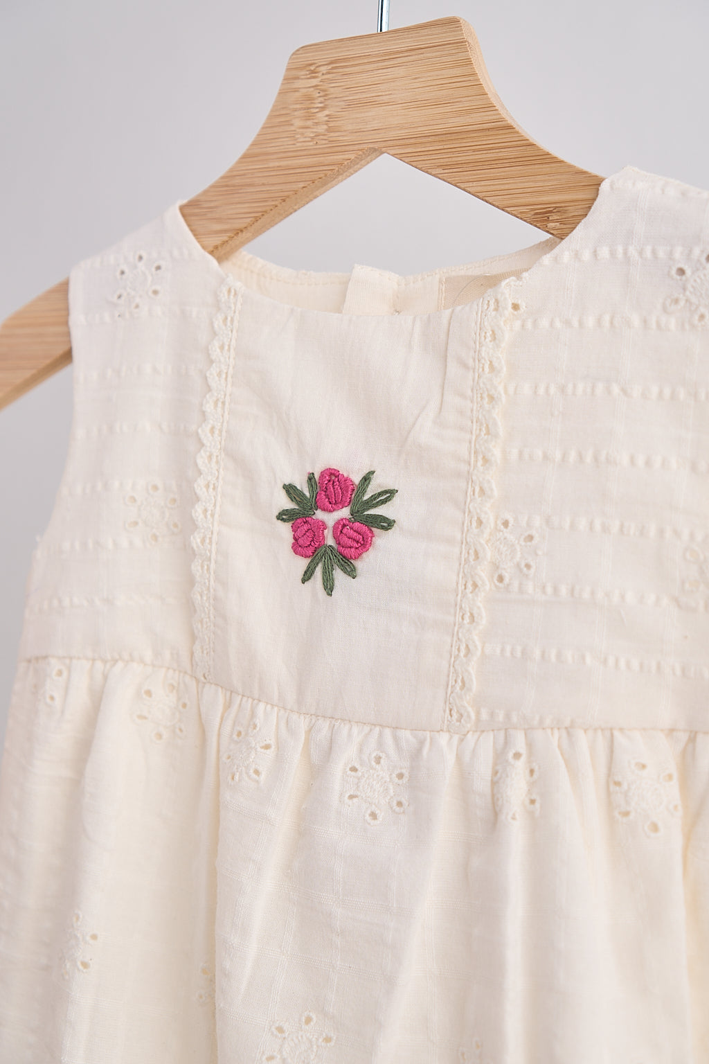 White hand embroidery floral lace jumpsuit - Aaria Tees Aaria Tees