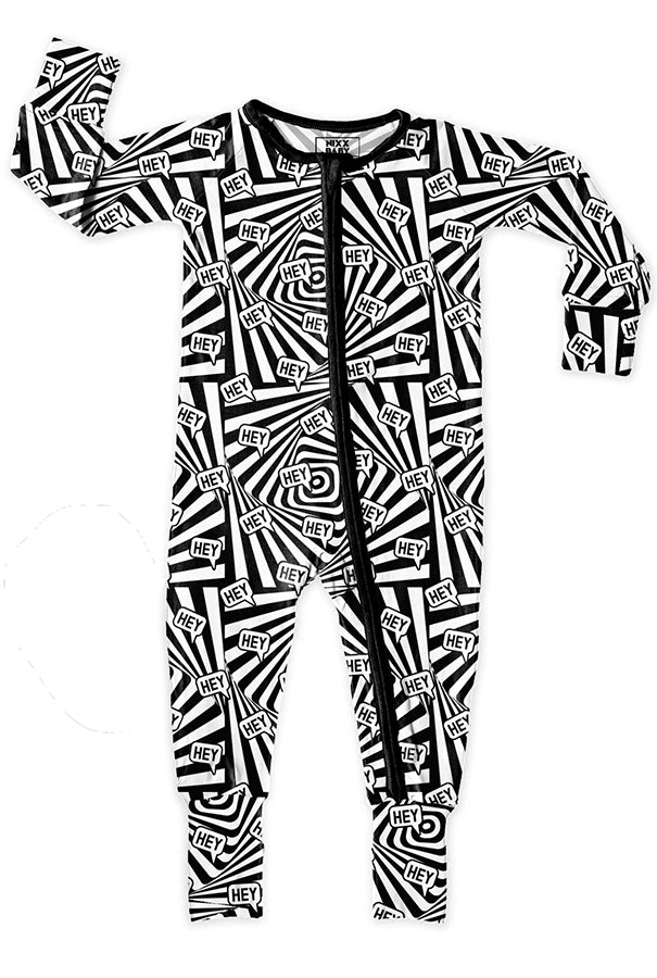 HEY! SENSORY PRINT BAMBOO ZIPPY - Aaria Tees Aaria Tees