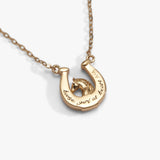 'Horse Girl At Heart' Horseshoe Necklace - Aaria Tees Aaria Tees