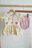 Sweet island character hand smocked bloomer set - Aaria Tees Aaria Tees