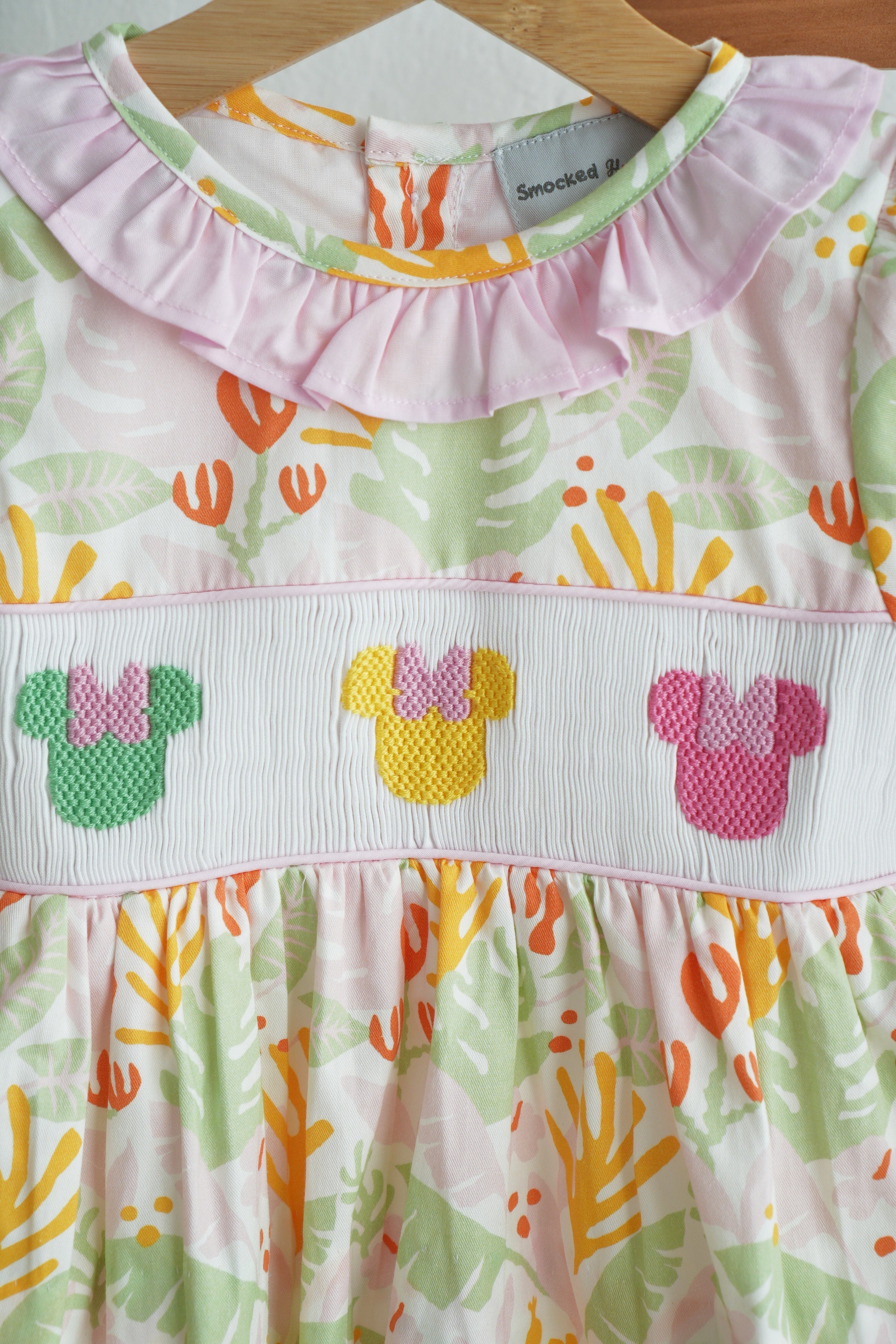 Sweet island character hand smocked bloomer set - Aaria Tees Aaria Tees
