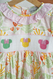 Sweet island character hand smocked bloomer set - Aaria Tees Aaria Tees