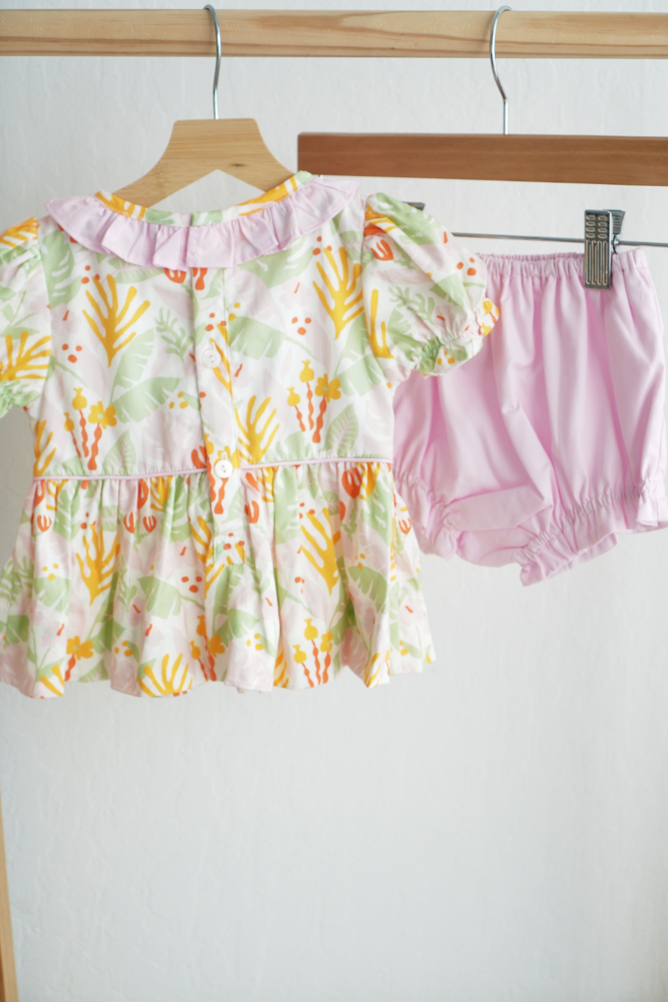 Sweet island character hand smocked bloomer set - Aaria Tees Aaria Tees