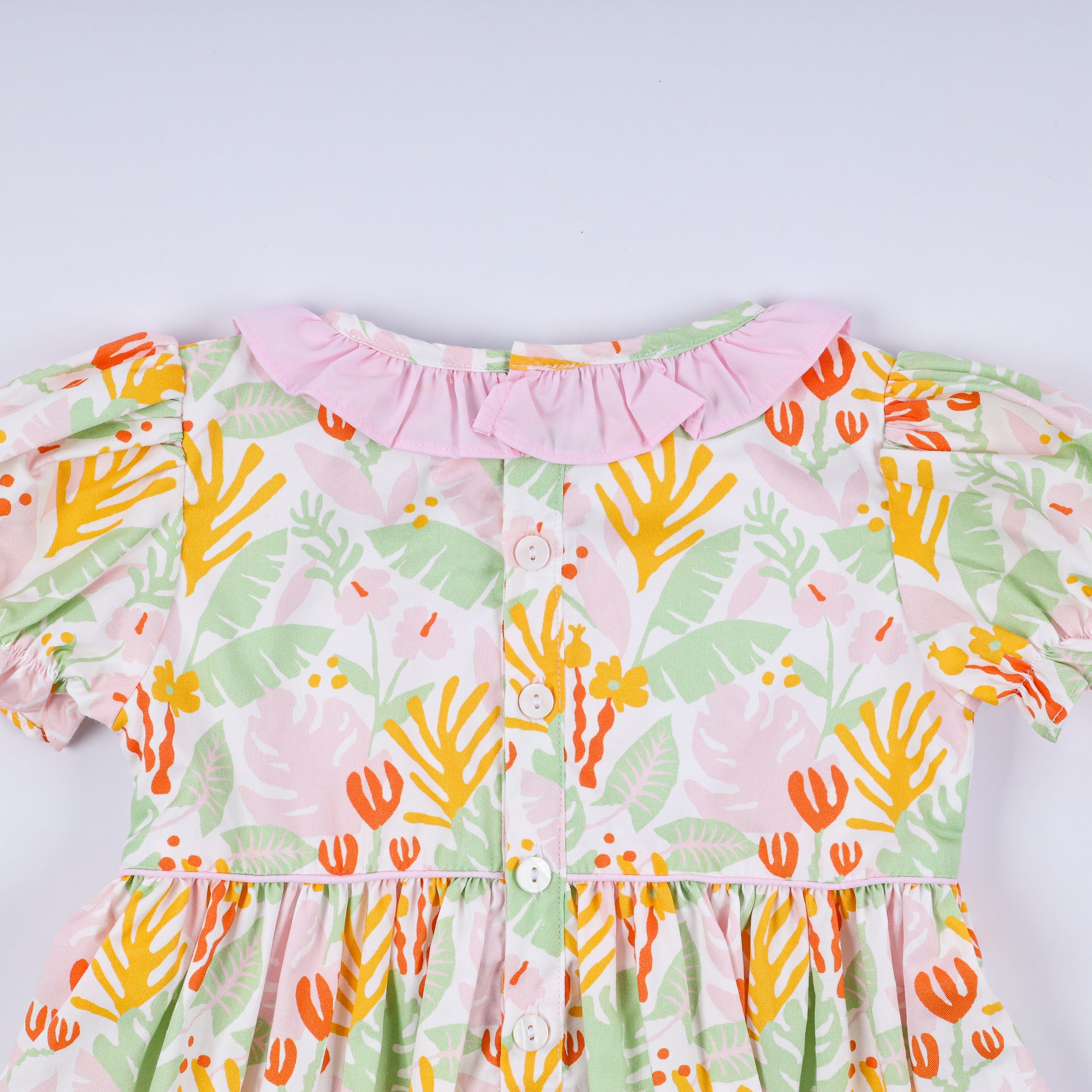 Sweet island character hand smocked ruffle pants set - Aaria Tees Aaria Tees