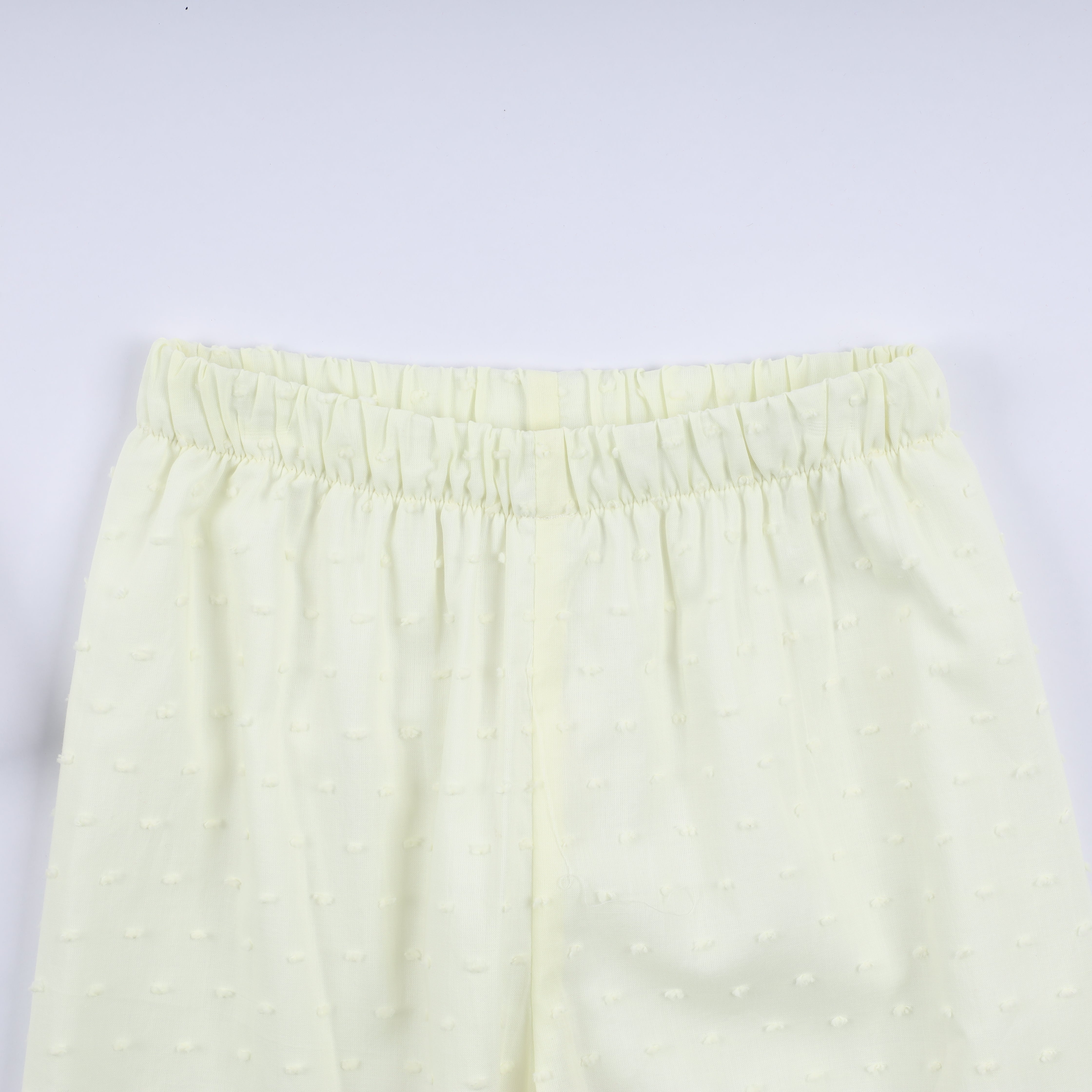 Mustard character hand smocked ruffle pants set - Aaria Tees Aaria Tees