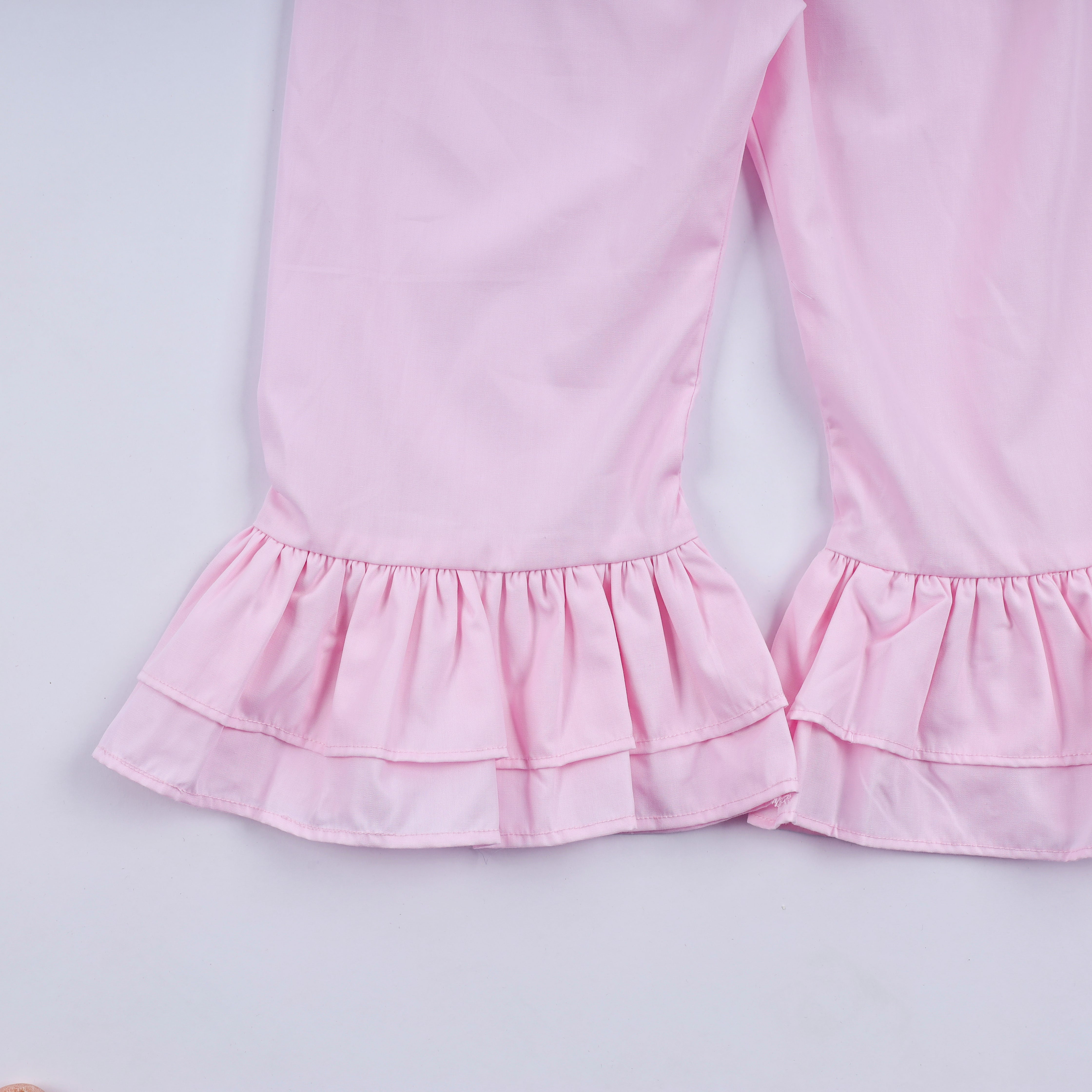 Mint christmas nutcracker hand smocked gingham ruffle pants set - Aaria Tees Aaria Tees