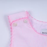 Pink princess hand smocked plaid dress - Aaria Tees Aaria Tees