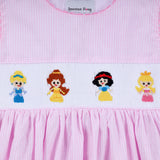 Pink princess hand smocked plaid dress - Aaria Tees Aaria Tees
