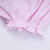 Pink princess hand smocked plaid bloomer set - Aaria Tees Aaria Tees