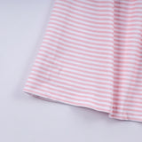 Pink candy cane bow hand smocked ruffle dress - Aaria Tees Aaria Tees