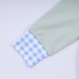 Sage cow hand smocked bubble - Aaria Tees Aaria Tees
