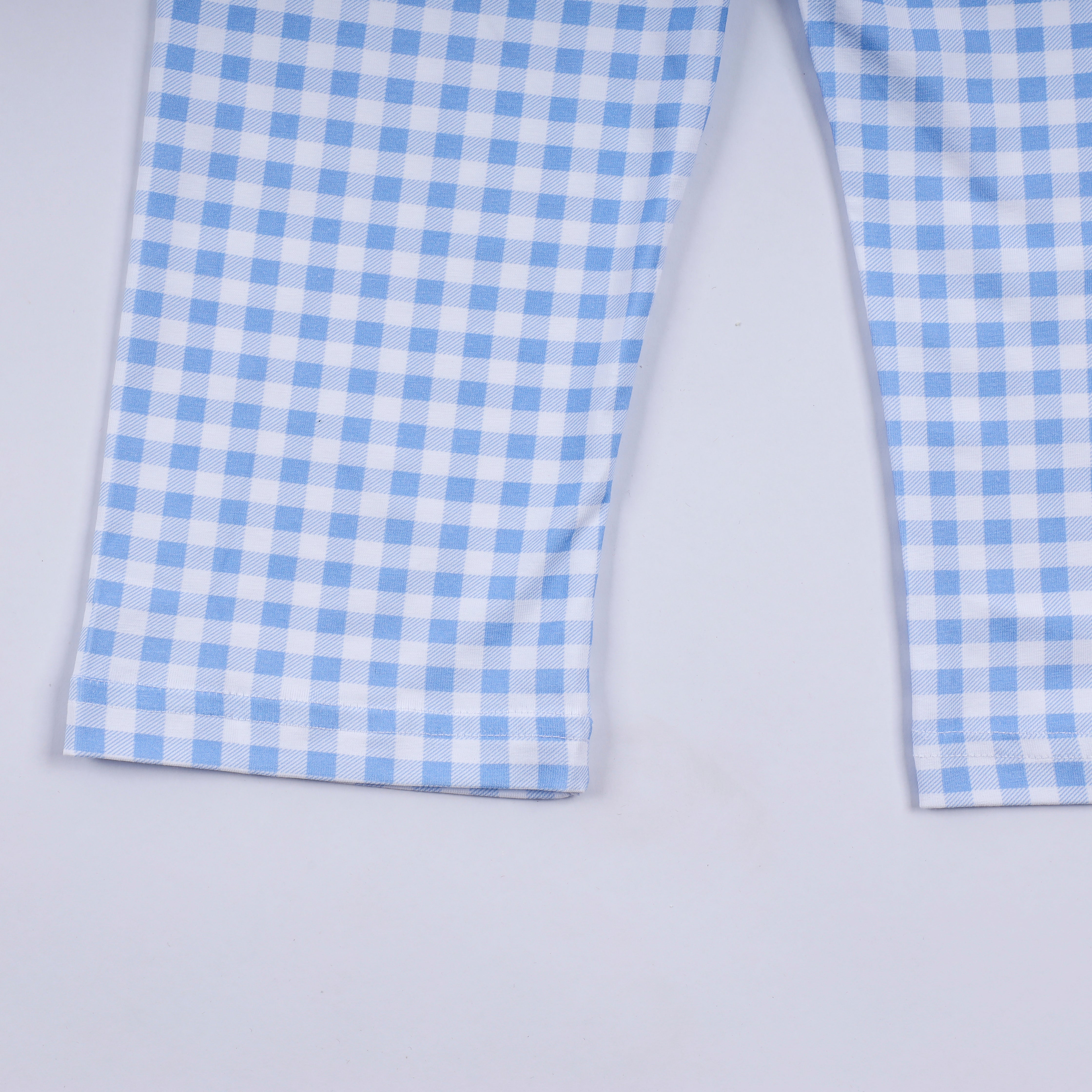 Sage cow hand smocked gingham pants set - Aaria Tees Aaria Tees