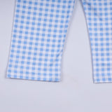 Sage cow hand smocked gingham pants set - Aaria Tees Aaria Tees