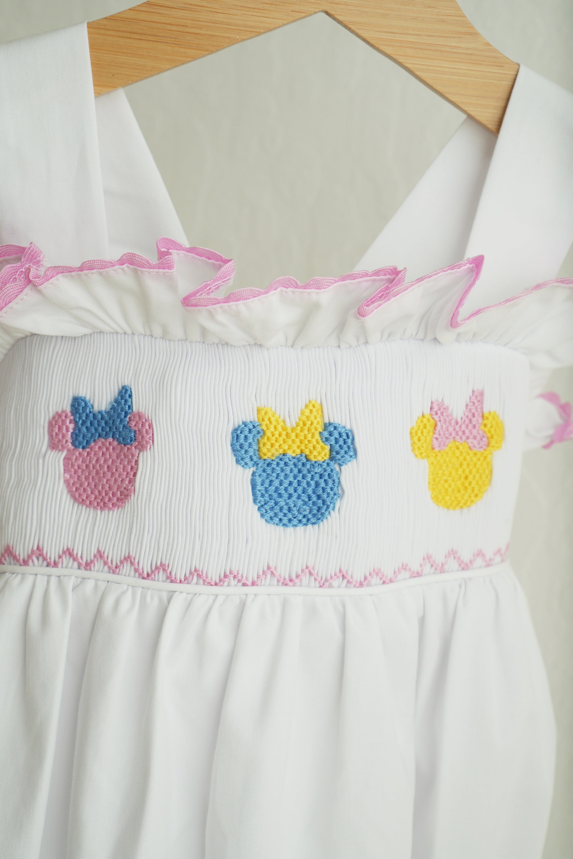 White character ruffle bubble - Aaria Tees Aaria Tees