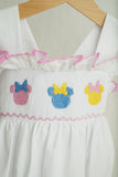White character ruffle bubble - Aaria Tees Aaria Tees