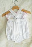 White character ruffle bubble - Aaria Tees Aaria Tees