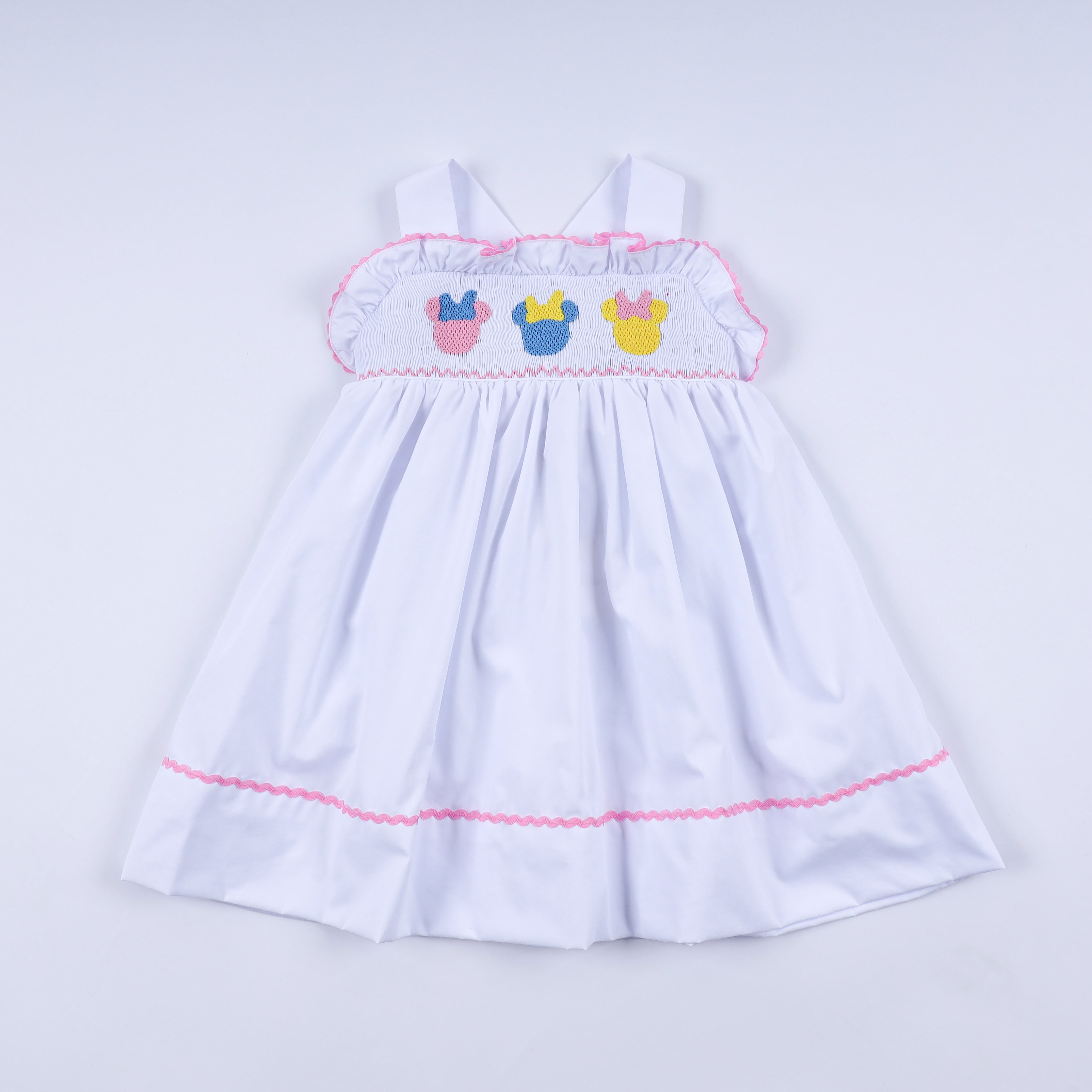 White character ruffle dress - Aaria Tees Aaria Tees