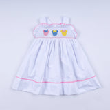 White character ruffle dress - Aaria Tees Aaria Tees