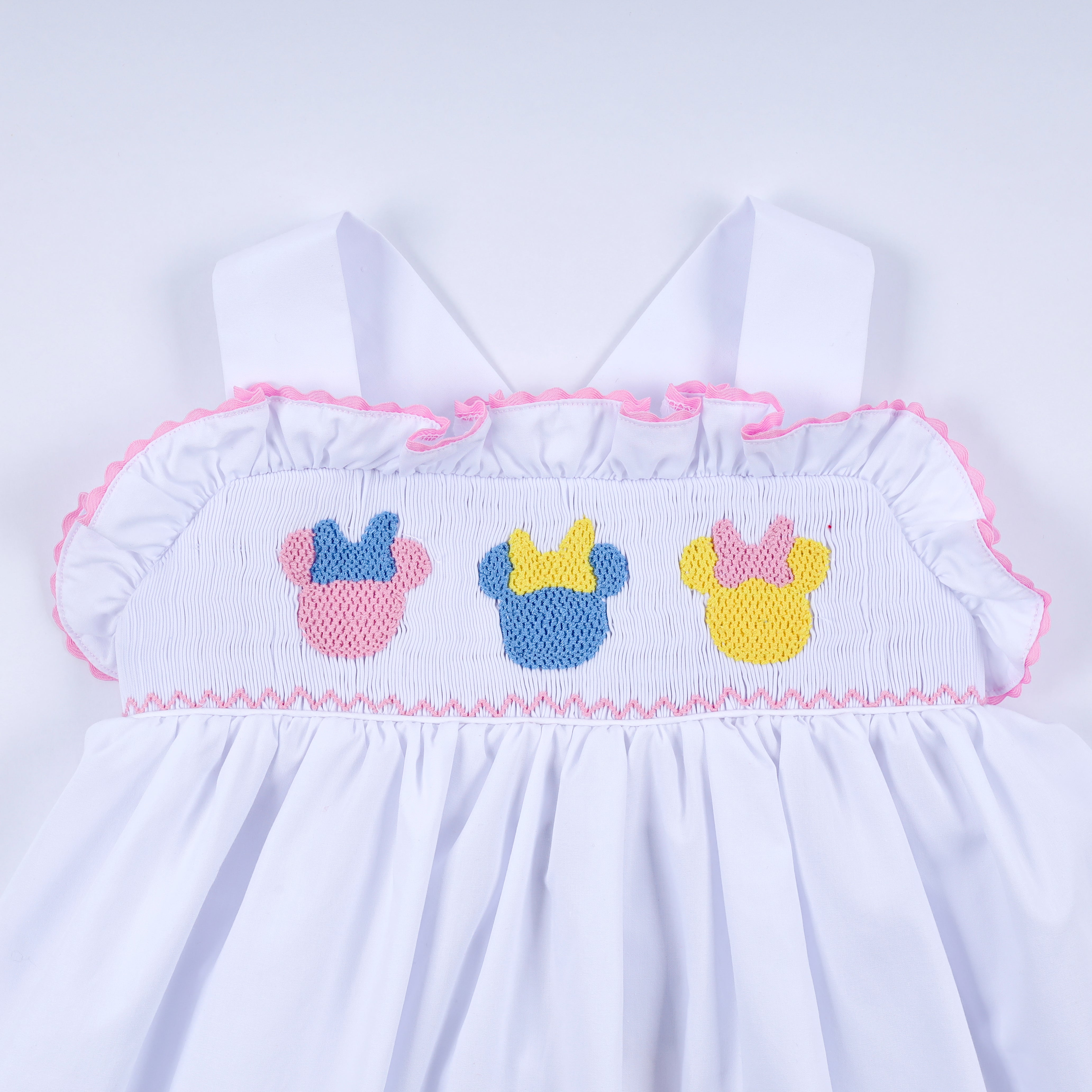 White character ruffle dress - Aaria Tees Aaria Tees