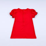 Red character hand smocked dress - Aaria Tees Aaria Tees